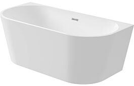 Acrylic bathtub, back-to-wall/freestanding - 150 cm Silia