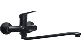 Bateria umywalkowa ścienna z wydłużoną wylewką - podłączenie na wąż Boro