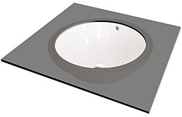 Ceramic washbasin, undermount Alpinia