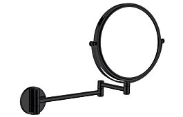 Cosmetic mirror, on extension arm - two-sided Round