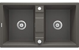 Granite sink, 2-bowl Eridan