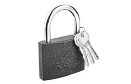 Cast iron padlock, 75 mm, 2 keys