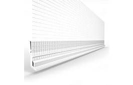 Listwa PCV okapnikowa z siatką do profili startowych 2,5m 10mm