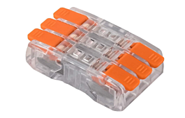 Push-in wire quick double-sided connector E.4194T/3 0.2-2.5 mm2, 24A, 450V 6-way pcs