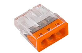 Szybkozłączka samozaciskowa E.4181T 0,5-2,5 mm2, 24A, 3 styki PC szt