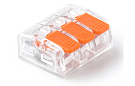 Szybkozłączka samozaciskowa E.4191T 0,5-4,0 mm2, 32A, 450V 3 styki PC szt