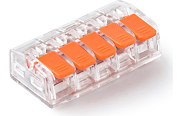 Szybkozłączka samozaciskowa E.4193T 0,5-4,0 mm2, 32A, 450V 5 styków PC op. 50szt