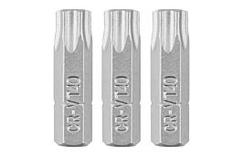 Torx bits T40 x 25 mm, 3 pcs